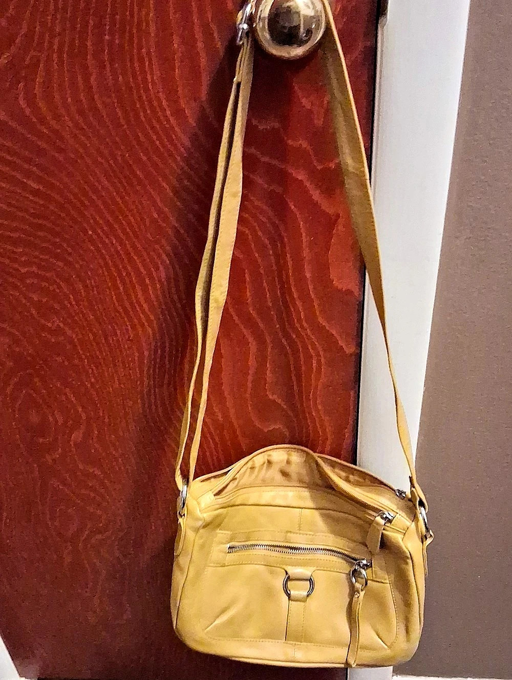 American Leather Works Crossbody Bag in Yellow